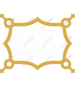  Elegant gold decorative frame