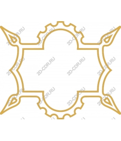 Exquisite gold frame
