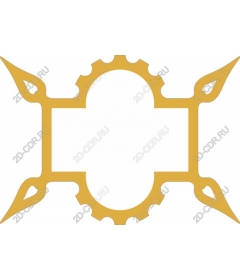 Vintage decorative frame