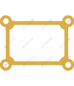  Elegant Golden rectangular frame