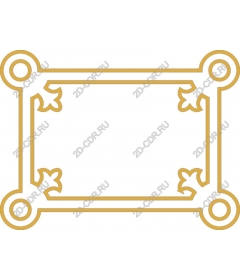  Elegant decorative gold frame