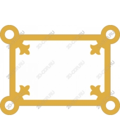 Gold decorative frame
