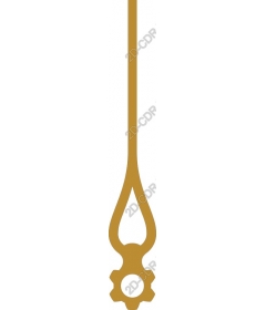  Elegant gold decorative drop