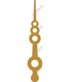 Gold round arrow