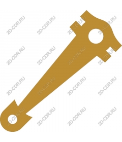 Golden vintage key