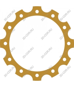 Gold frame gears