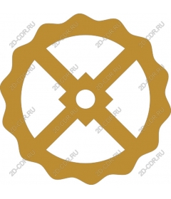 Vintage gear icon