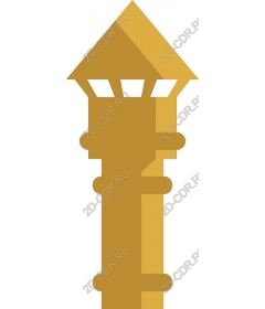 Gold decorative post