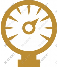 Gold pressure gauge