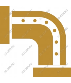Gusset industrial pipeline