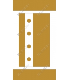 Modern vertical gold bar