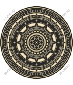  Complex geometric round shape