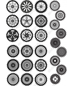 Набор геометрических шестеренок