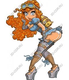  Charming heroine steampunk