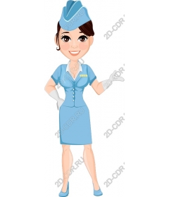  Charming stewardess