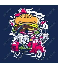  Fancy a Burger on a scooter