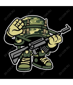  Cartoon soldier