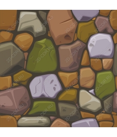  Цветной мозаичный камень