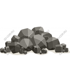 Polygonal stone pile