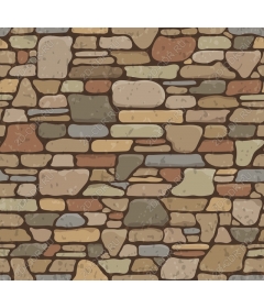 Wall of rustic stone
