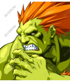  Fierce green character