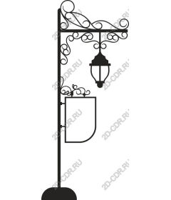  Elegant vintage street lamp