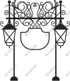 Exquisite wrought-iron sign