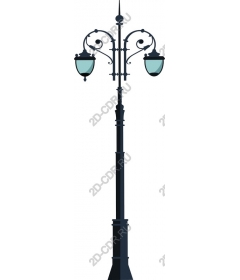  Elegant vintage street lamp
