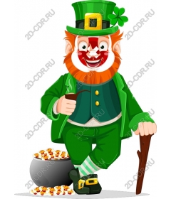  Bright, cheerful leprechaun