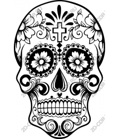  Bright skull Day of the dead