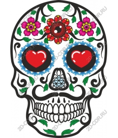  Bright decorative sugar skull