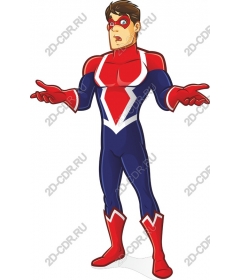 The heroic superhero