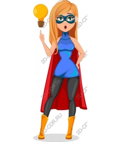Inspiration from the bulb superheroine