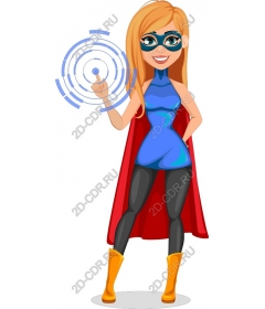  Dynamic female superhero