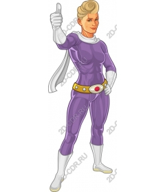  Purple Superheroine