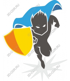  Superhero in action