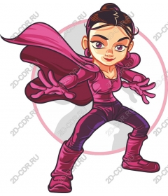  Dynamic female superhero