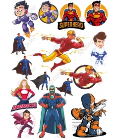 Set Of Superhero - Dynamic