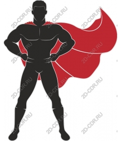 The heroic superhero