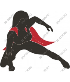  Dynamic female superhero