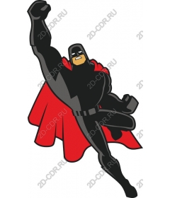 Dynamic heroic superhero