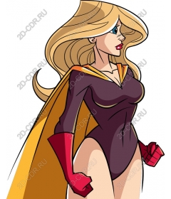  Dynamic female superhero