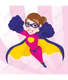 Funny female superhero