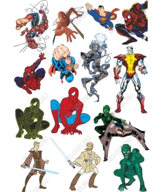 Set of clipart superhero - Collection