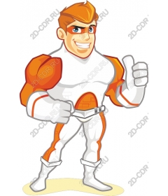 The heroic superhero