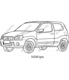 Suzuki Ignis line art