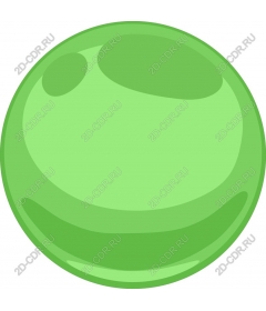 Green glossy sphere