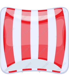  Bright striped inflatable circle for swimming pool
