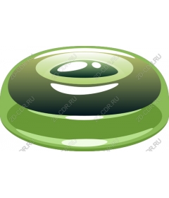 Glossy green jelly