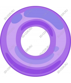  Bright purple donut